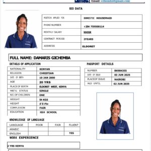 DAMARIS GICHEMBA