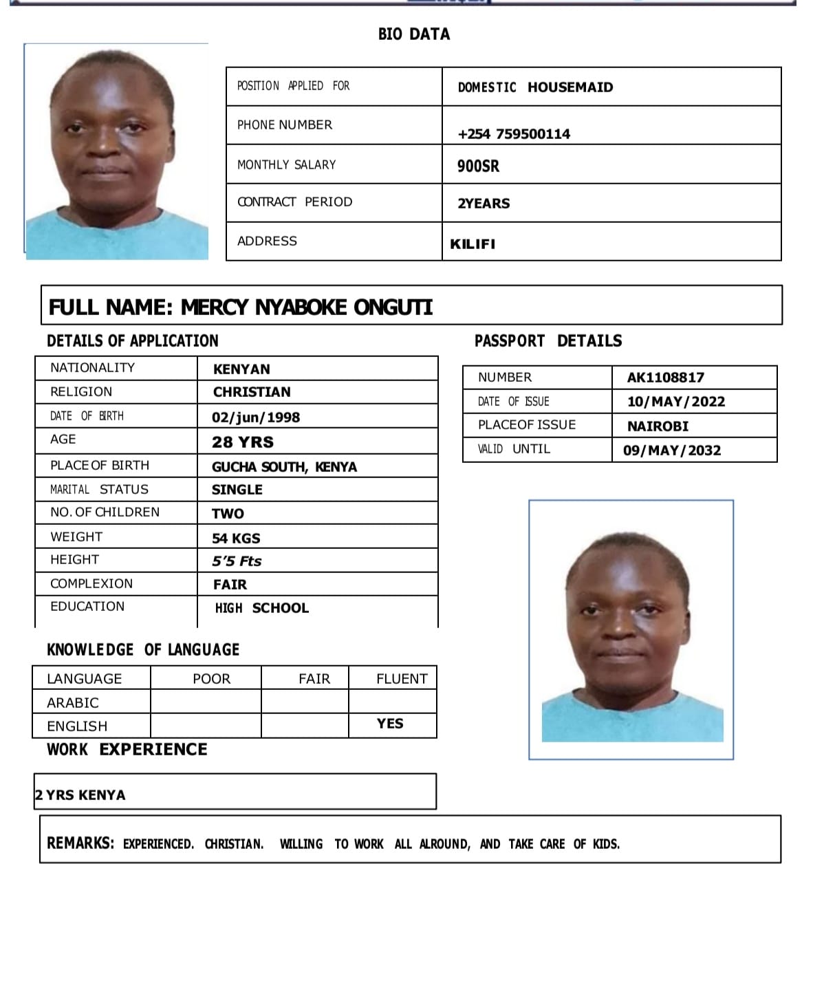 MERCY NYABOKE ONGUTI