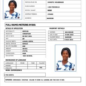METRINE AYUKA