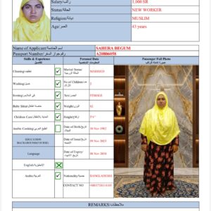 SAHERA BEGUM