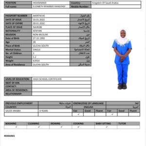 ELIZABETH NYAMBEKI RANGONDI