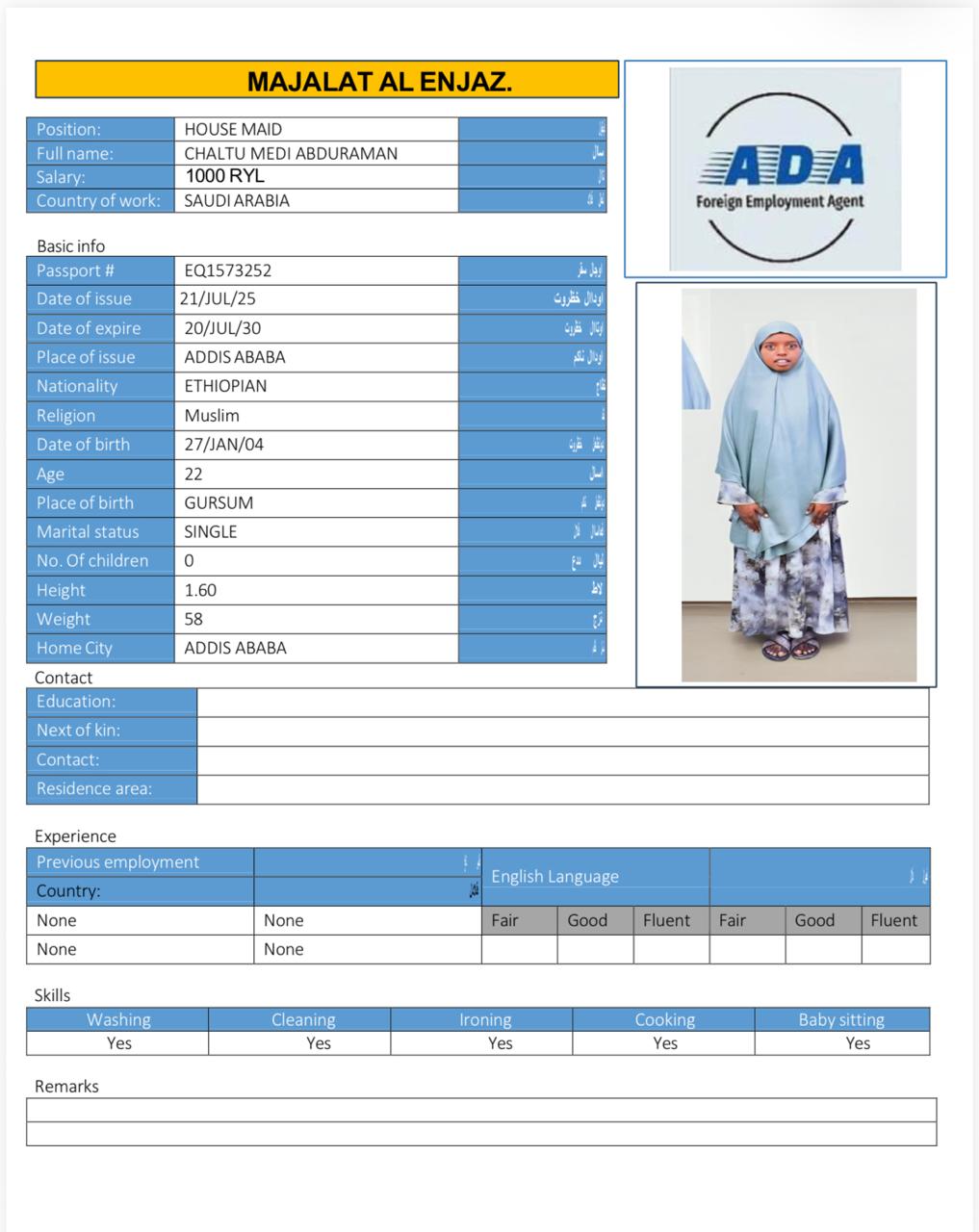 CHALTU MEDI ABDURAMAN