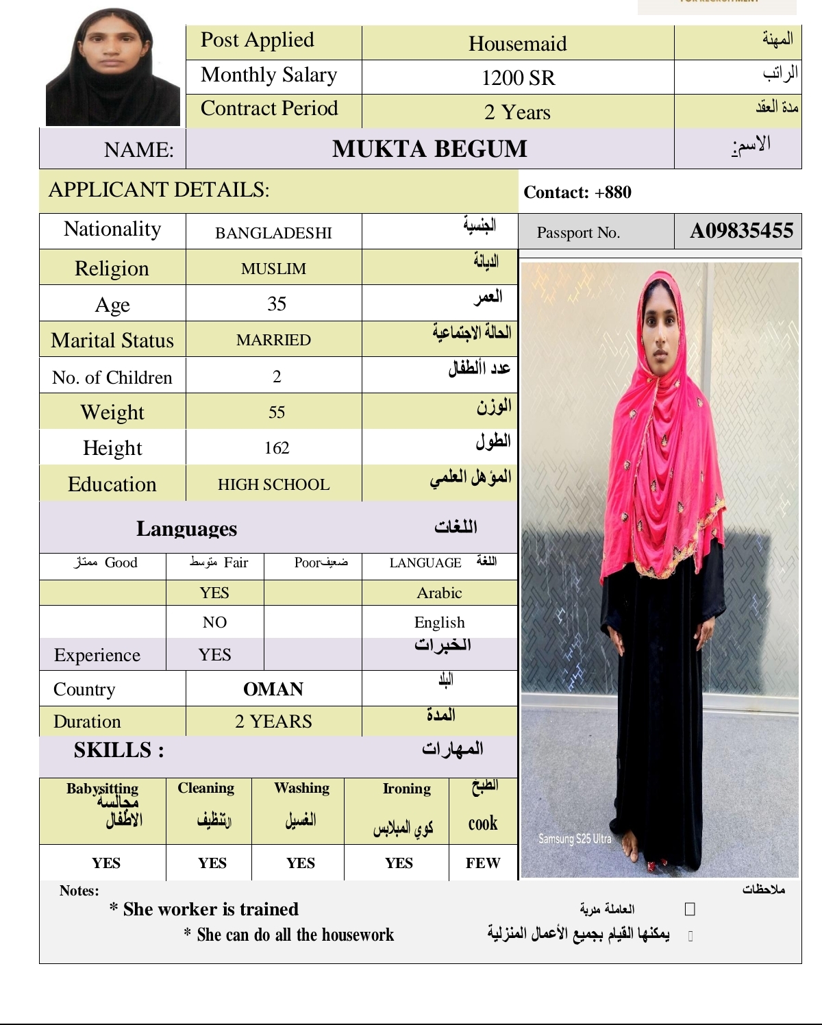 MUKTA BEGUM